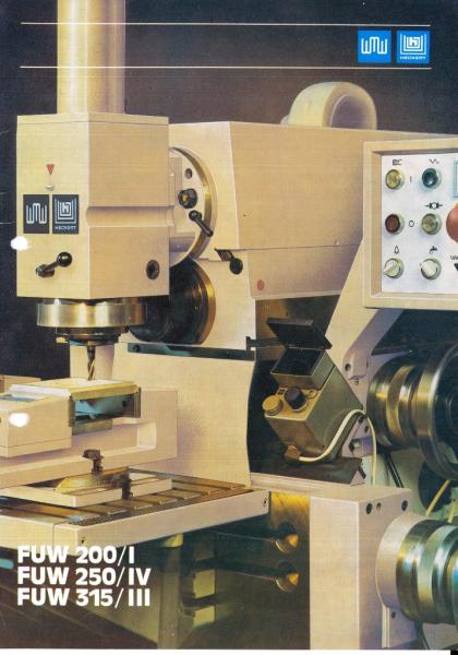 AUERBACH WMW Fritz Heckert Ruhla FUW 250 IV und FUW 315 III Stromlaufplan Schaltplan als Download